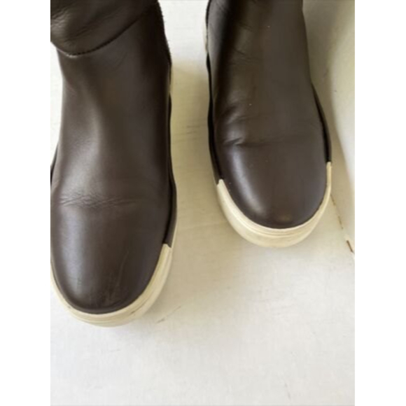 J/Slides Women's Victory Boot Dark Brown Leather Shoe Size 6 - Picture 9 of 10